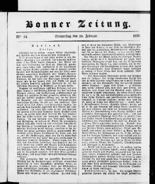 Bonner Zeitung. 1824-1830
