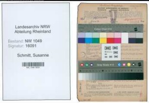 Entnazifizierung Susanne Schmitt , geb. 13.07.1910 (Kindergaertnerin)