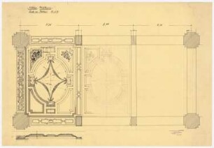 Warenhaus Wertheim, Leipziger Straße, Berlin 1. Bauabschnitt: Vestibüldecke, 1:25