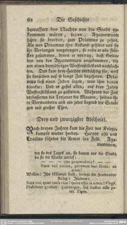 Drey und zwanzigster Abschnitt