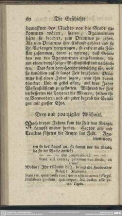 Drey und zwanzigster Abschnitt