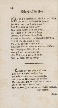 Die zärtliche Frau