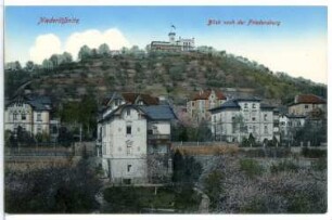 Radebeul. Blick nach der Friedensburg - Niederlößnitz