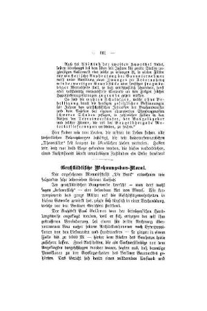 Großstädtische Wohnungsbau-Moral