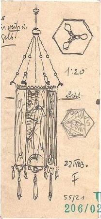 Fischer, Theodor; München; Mayr'sche Hofkunstanstalt - Lampe (Ansichten)