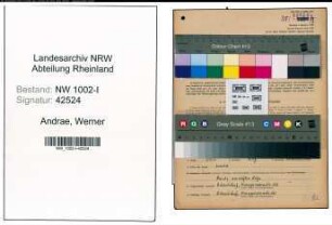 Entnazifizierung Werner Andrae, geb. 12.10.1921 (Statistiker)
