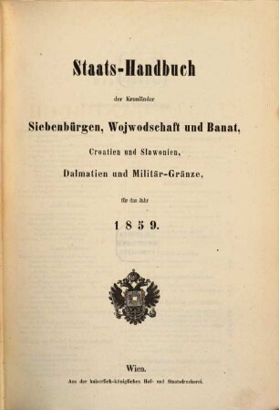 Hof- und Staats-Handbuch des Kaiserthumes Österreich. 1859,5