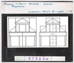 Florenz: S.Maria Novella, Fassade Diagramme