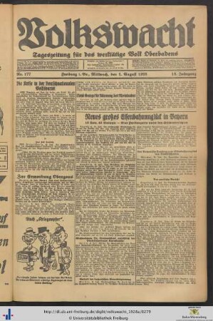 Nr. 177-202 (August 1928)