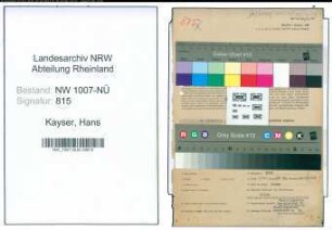 Entnazifizierung Hans Kayser , geb. 20.01.1898 (Kohlenhaendler)
