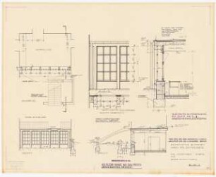 Evangelisches Diakonissenkrankenhaus Bethanien, Berlin-Kreuzberg Umbau. Hauptküche: Südl. Küchenanbau 1:50, 1:20