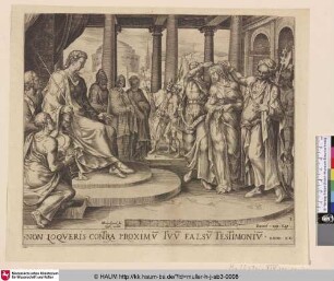 [Du sollst nicht falsch Zeugnis reden wider deinen Nächsten / Susanna wird von den Alten angeklagt; Thou shalt not bear false witness against thy neighbour; Susanna accused by the elders]