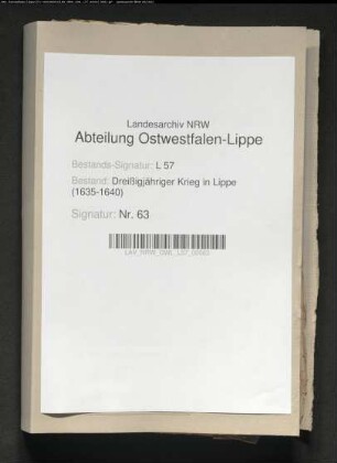 Lippe-Brakische Kriegsdrangsale
