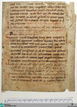 Breviarium, Fragment - Cod. Aug. Fr. 46