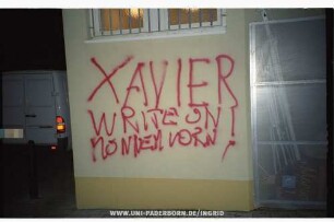 XAVIER WRITE ON MONNEM VORN!