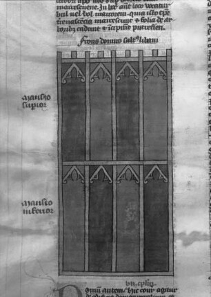 Postillum von Nicolaus von Lyra — Der Palast Salomos aus Libanonzedern, Folio 235verso