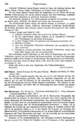 538-539, Otto Binswanger, Die Hysterie, 1904