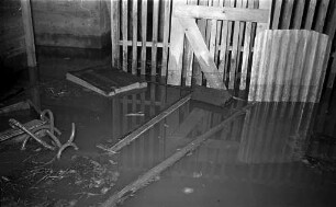 Hochwasser der Alb in Ettlingen.