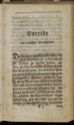 Vorrede des englischen Herausgebers