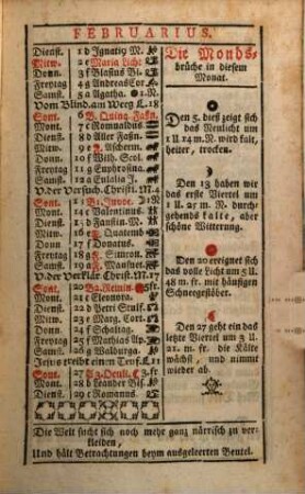 Hochfürstlich-Freysingischer Hof- und Kirchenkalender : auf das Jahr nach der gnadenreichen Geburt Jesu Christi ... mit beygefügtem Schematismo. 1780