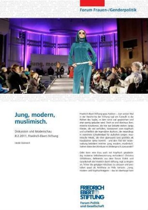 Jung, modern, muslimisch