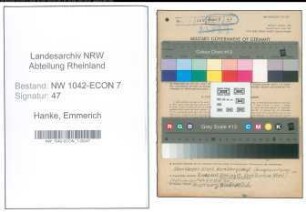 Entnazifizierung Emmerich Hanke , geb. 18.03.1887 (Schuhmacher)
