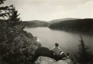 Erzgebirge. Talsperre des Friedens (Talsperre Sosa, 1949-1952) bei Sosa