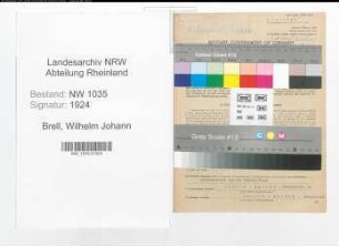 Entnazifizierung Wilhelm Johann Brell , geb. 22.08.1904 (Steiger)