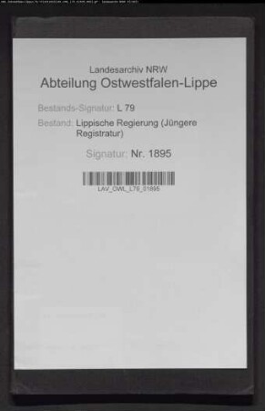 Rechnung der Leihekasse 1901