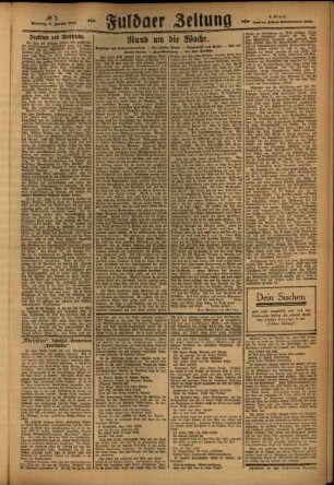 Zweite Ausgabe vom Sonntag, den 03. Januar 1926.