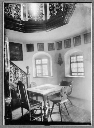 Im höchsten Turmzimmer der Burg Lauenstein in Oberfranken