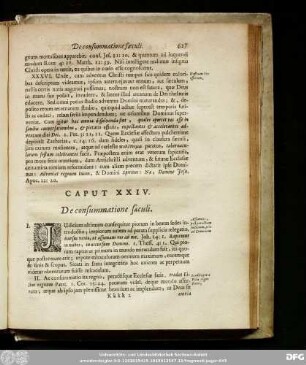 Caput XXIV. De consummatione saeculi.