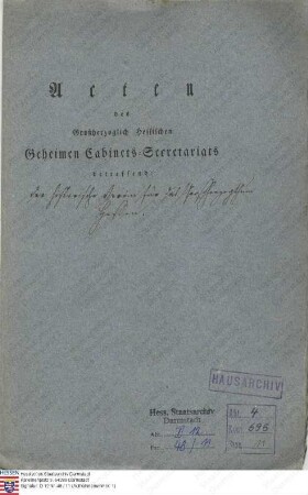 Historischer Verein für das Großherzogtum Hessen