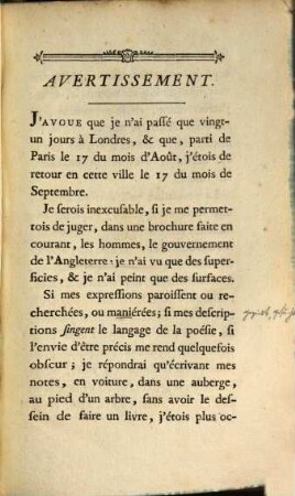 De Londres et de ses environs