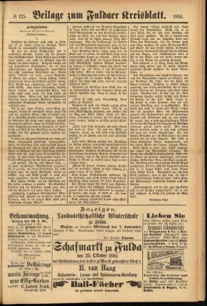 Zweite Ausgabe vom Samstag, den 20. Oktober 1894.