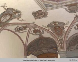 Allegorie der Florentia mit Wappen der florentinischen Vikariate