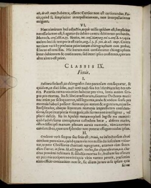 Classis IX. - Classis XIII.