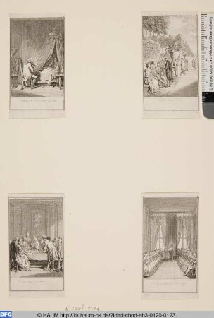 Oben rechts: L´Abbé fait l´êloge de Gaulard