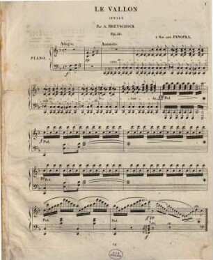 Le vallon : idylle pour piano ; op. 26