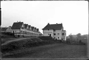 Dresden-Hellerau, Beim Gräbchen, Sechs Einfamilien und zwei Vierfamilien-Reihenhäuser, Architekt, Hermann Muthesius