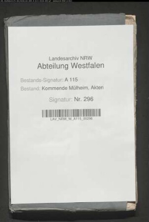 Tausch der Kommende Ootmarsum gegen das Haus Waldenburg mit von Heiden.