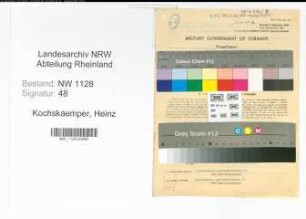 Entnazifizierung Heinz Kochskaemper , geb. 17.05.1921 (Polizist)