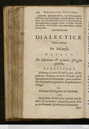 Dialectae Liber tertius. De Discursus.