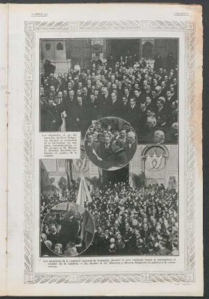 Los miembros de la comisión nacional de homenaje, durante el acto realizado frente al monumento al creador de la bandera.
