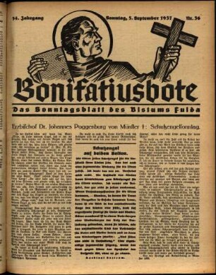 Ausgabe vom Sonntag, den 05. September 1937.