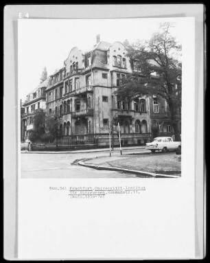 Johann-Wolfgang-Goethe-Universität, Intitut für Agrarwesen