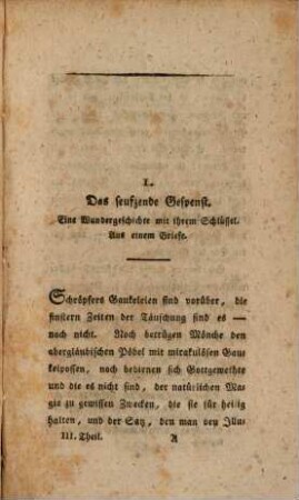 Zaubereien und Wunder : nebst Geisterbeschwörungen und ihrer Erscheinung, 3