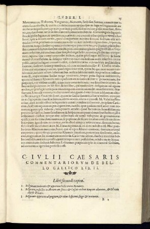 Libri secundi capita.