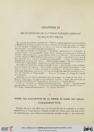 Chapitre IX: Les statuettes de la Vierge portant l’Enfant du Plein XIVe siècle