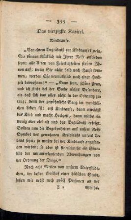 Das vierzigste Kapitel. Kindtaufe.